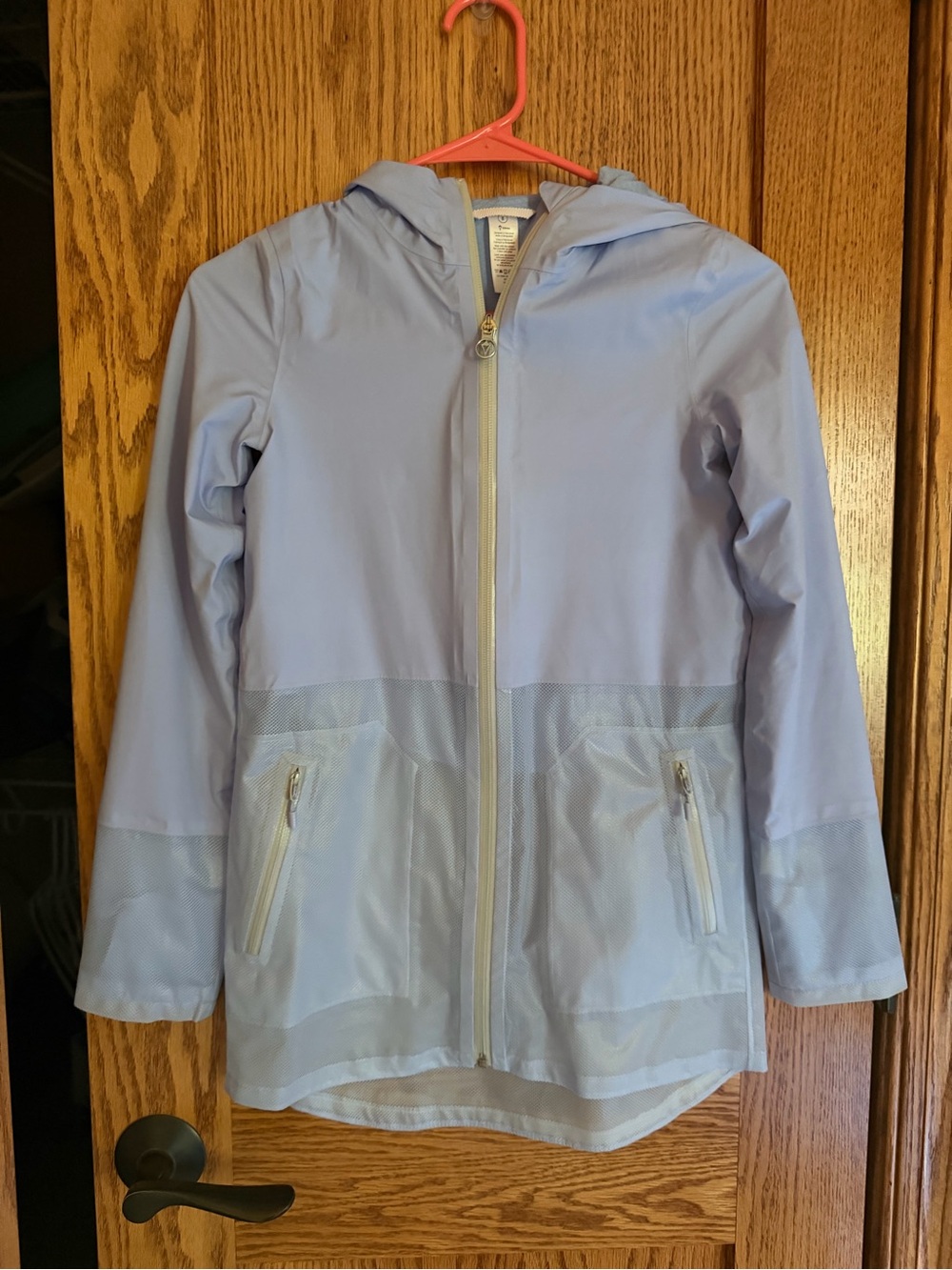 Ivivva Light Blue Girls' Hooded Raincoat
